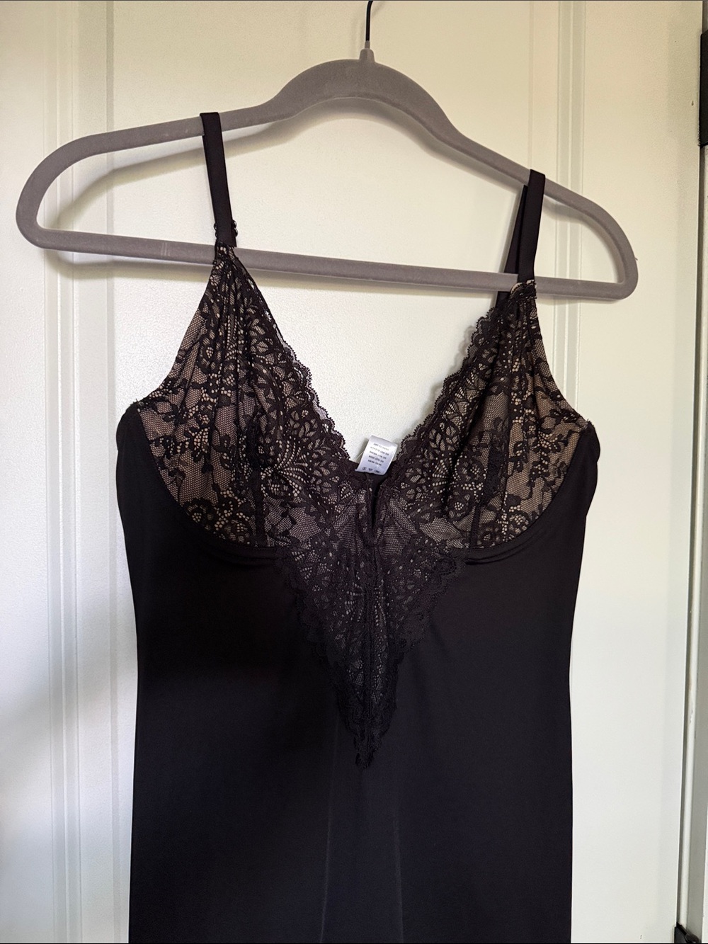 Popilush Built-In Shapewear Lace Slip Split Maxi Dress Large - Picture 2 of 5